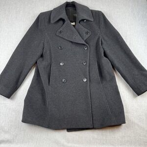 Studio Kristen Blake Collection Wool Cashmere Peacoat Dress Coat Sz 8 Nordstrom